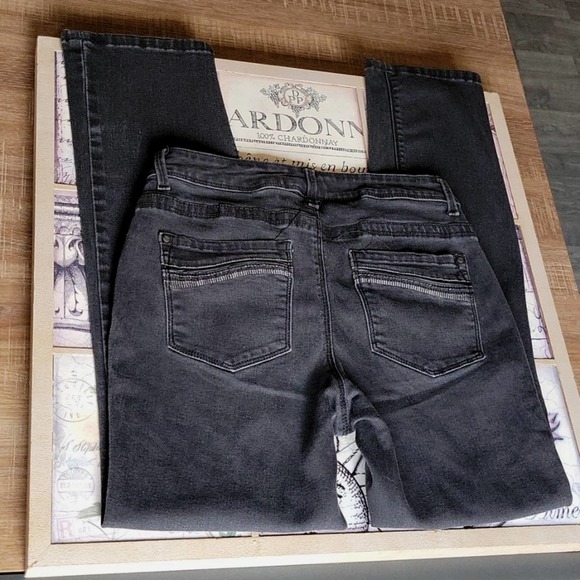 Vintage Lee Perfect Fit Black Distressed Straight Jeans - Picture 5 of 9